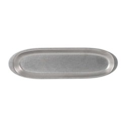 #-72- Bandeja Plata Vieja Inox 27X8Cm
