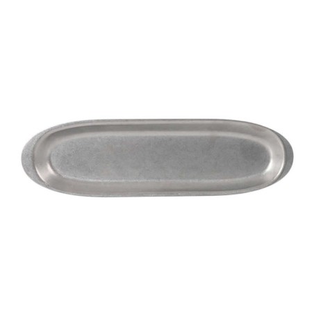 #-72- Bandeja Plata Vieja Inox 27X8Cm