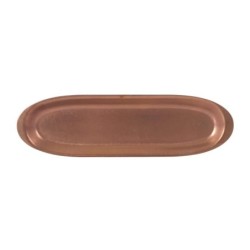 #-72- Bandeja Cobre Viejo Inox 27X8Cm