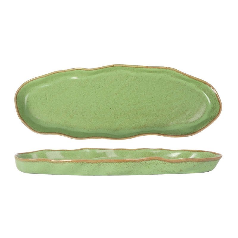 Bandeja Rectagular Verde Lunfardo 38X14X3Cm