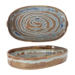 #-8- Fuente Oval Dariya 31X18X4.5Cm