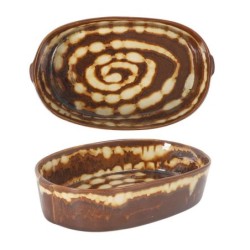 #-16- Fuente Oval Dariya 22X13.5X4.5Cm