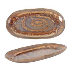 #-16- Bandeja Oval Dariya 34X17.5X2.5Cm