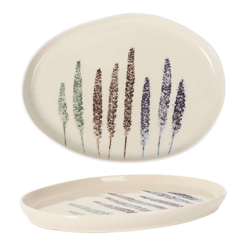 #-32- Bandeja Oval Foresta 25.5.X19X2Cm