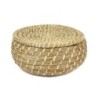 Cesta C/Tapa Kaisagrass Ø19X9Cm