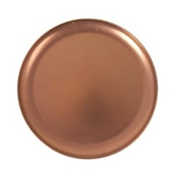 #-36- Plato Llano Cobre Viejo Inox Vintage Ø26Cm