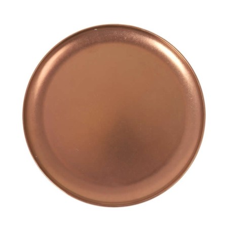 #-36- Plato Llano Cobre Viejo Inox Vintage Ø26Cm