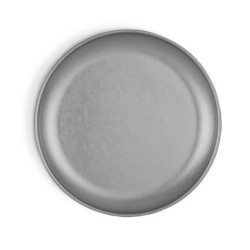 #-72- Plato Postre Plata Vieja Inox Vintageø20Cm