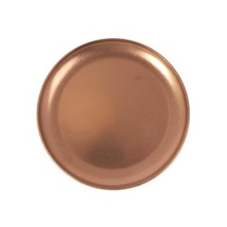 #-72- Plato Postre Cobre Viejo Inox Vintageø20Cm