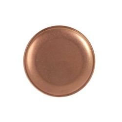 #-72- Plato Pan Cobre Viejo Inox Vintage Ø14Cm