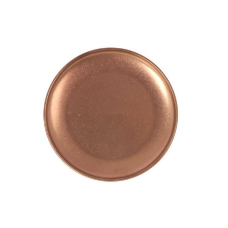#-72- Plato Pan Cobre Viejo Inox Vintage Ø14Cm