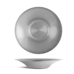 #-36- Plato Pasta Plata Vieja Inox Vintage Ø27Cm