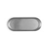#-72- Bandeja Plata Vieja Inox Vintage 23X9Cm