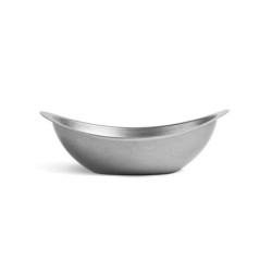 #-72-Bowl Oval Plata Vieja Inox Vintage20X13.5Cm