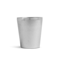 #-72-Vaso Plata Vieja Inox Vintageø8.3X9.7Cm30Cl