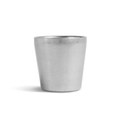 #-72-Vaso Plata Vieja Inox Vintageø7X7.2Cm17.5Cl