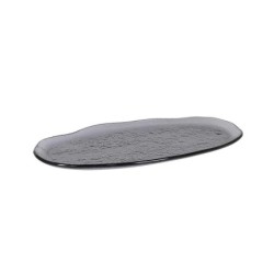 Bandeja Oval Negra 32X16X1.5Cm (5Mm)