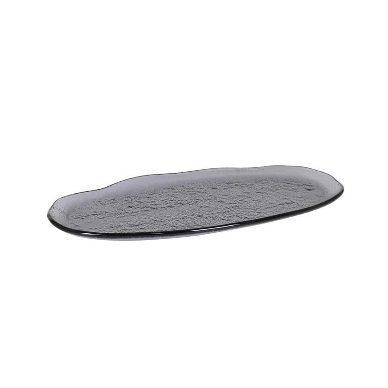 Bandeja Oval Negra 32X16X1.5Cm (5Mm)