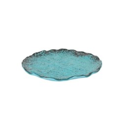 Plato Postre Turquesa Ø20X1.5Cm (5Mm)