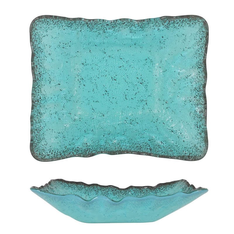 Fuente Menhir Turquesa 32X26X7Cm (6Mm)