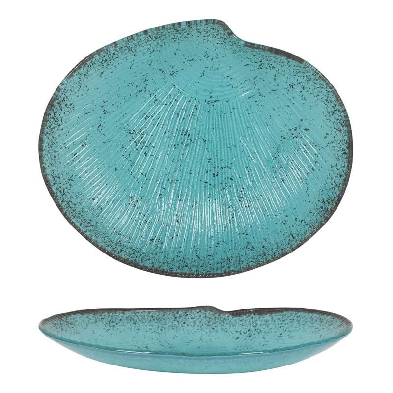 Bandeja Concha Turquesa 27X23X3Cm (4Mm)