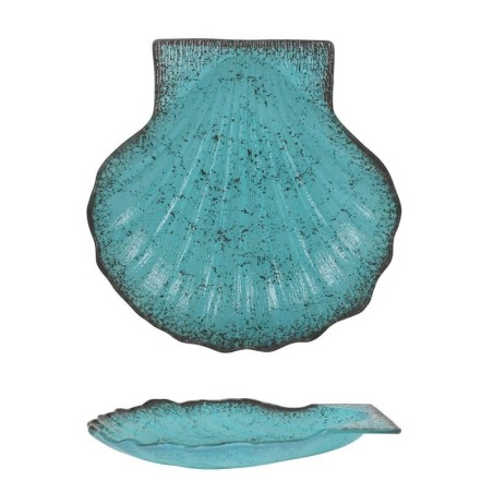 Bandeja Concha Turquesa 25X24X3Cm (4Mm)