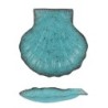 Bandeja Concha Turquesa 25X24X3Cm (4Mm)