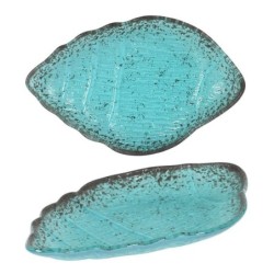 Bandeja Caracola Turquesa 21.5X14X2Cm (4Mm)