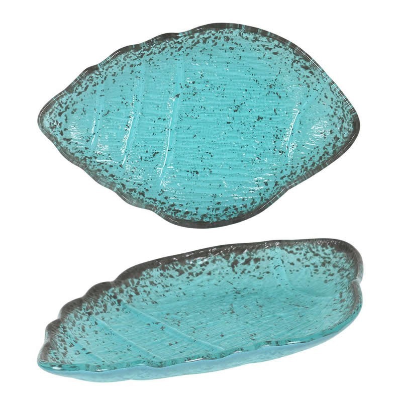 Bandeja Caracola Turquesa 21.5X14X2Cm (4Mm)