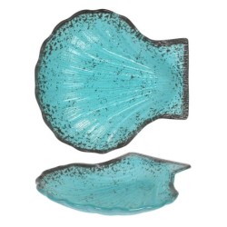 Bandeja Vieira Turquesa 18X17X2Cm (4Mm)