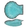 Bandeja Vieira Turquesa 18X17X2Cm (4Mm)