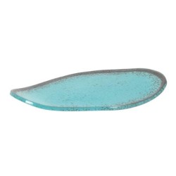 Plato Degustacion Turquesa 14X21X1.5Cm (5Mm)