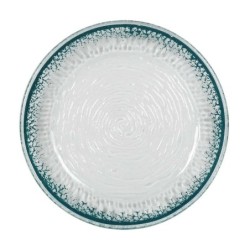 Plato Guajiro Turquesa Ø19X2.5Cm (4Mm)