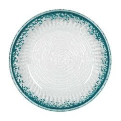 Plato Guajiro Turquesa Ø14X2.5Cm (4Mm)