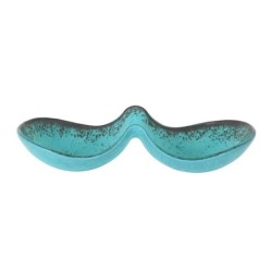 Bowl Doble Turquesa 11X25X4Cm (5Mm)