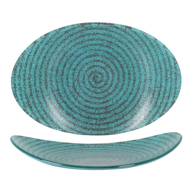 Bandeja Oval Escargot 30X21X5Cm(5Mm)