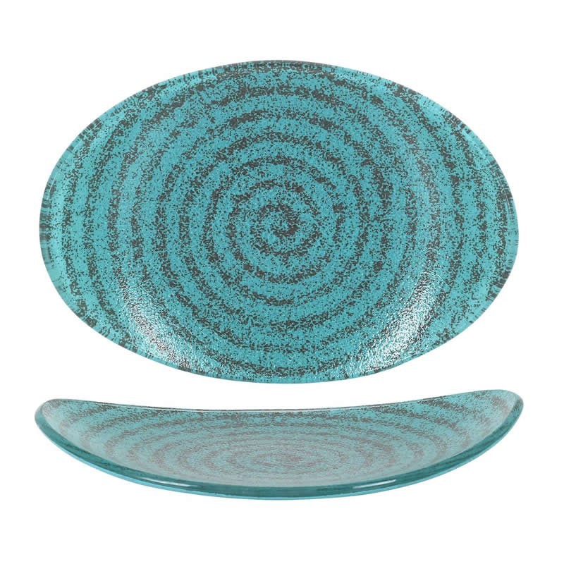 Bandeja Oval Escargot 19.5X14X2.5Cm(5Mm)