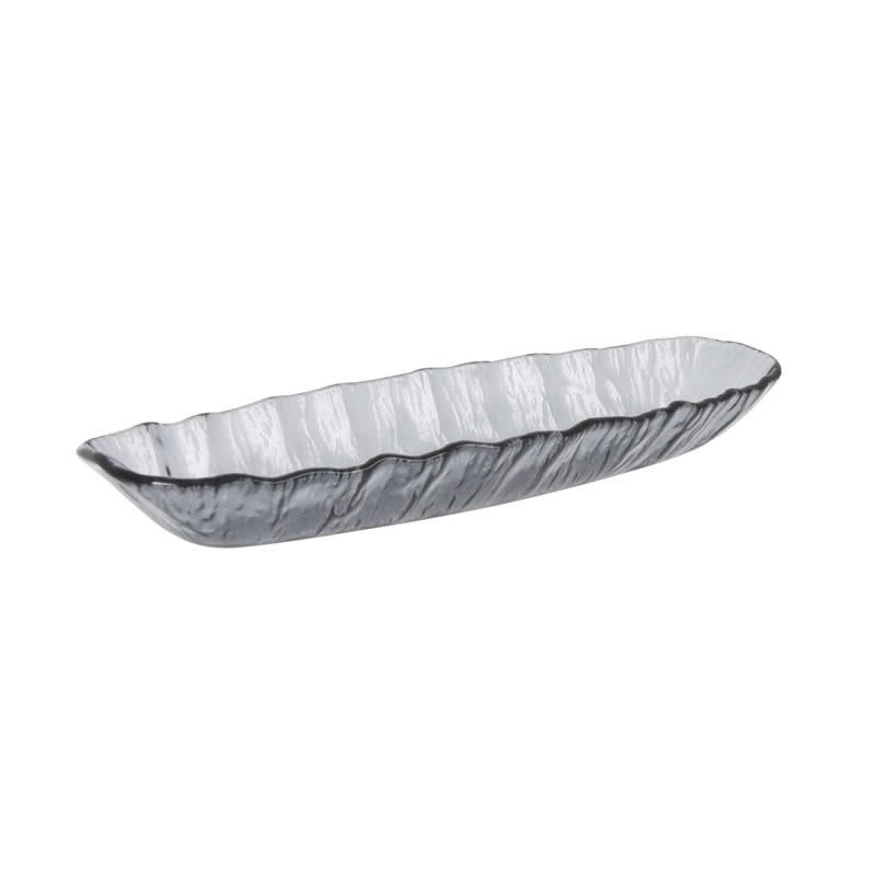 Bandeja Oval Negra 31X9X3.5Cm (4Mm)