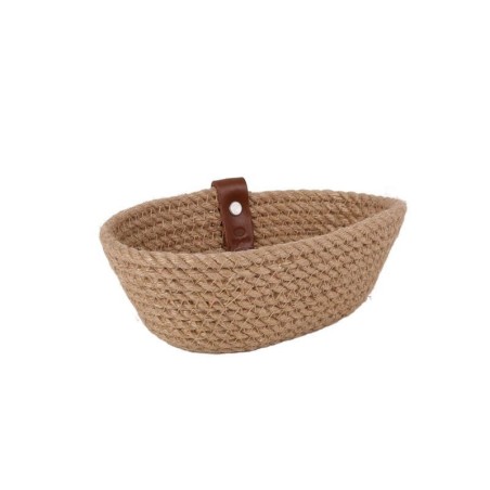 Cesta Yute Oval 19X10X7Cm