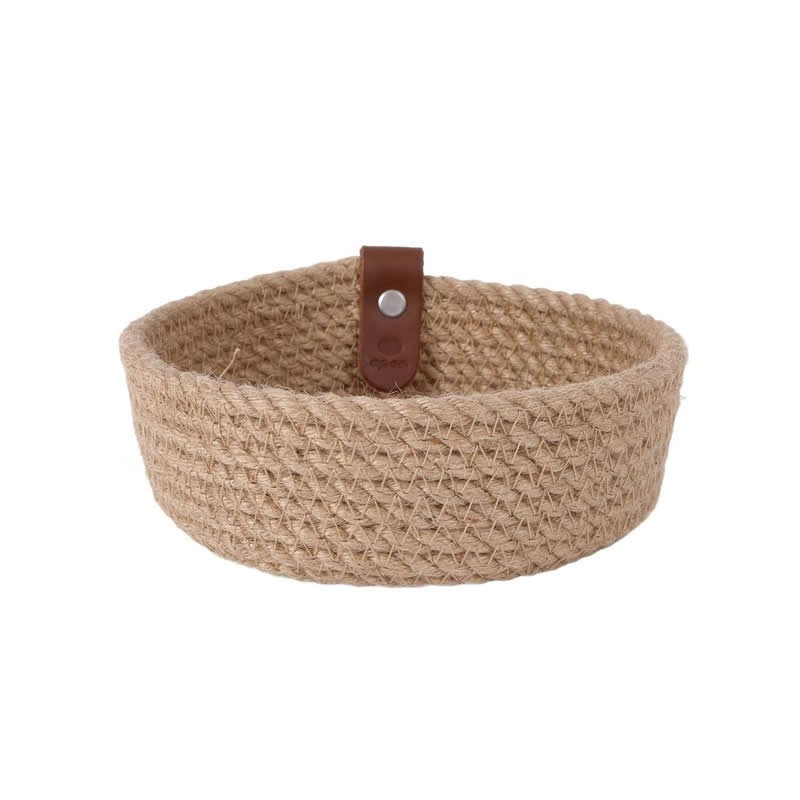 Cesta Yute Redonda 15X5Cm