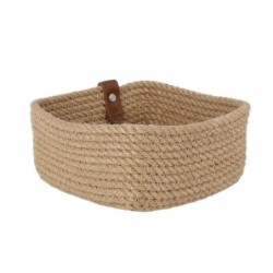 Cesta Yute Cuadrada 16X16X8Cm