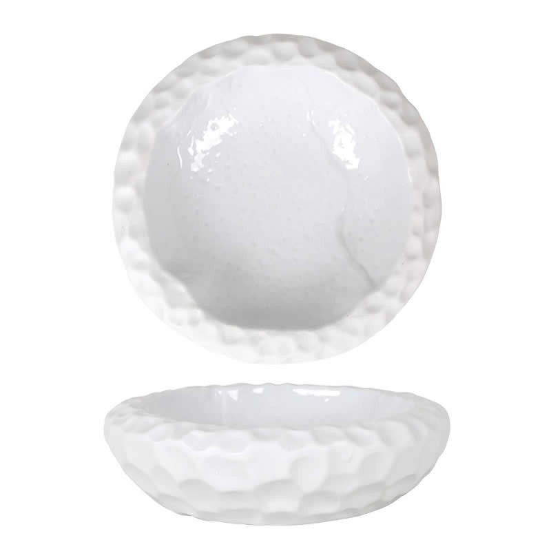 #-8- Plato Teide Blanco Ø23X7Cm