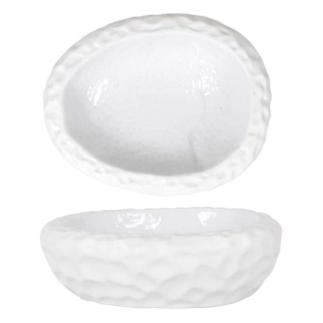 #-16-  Plato Oval Teide Blanco 20X16X6Cm