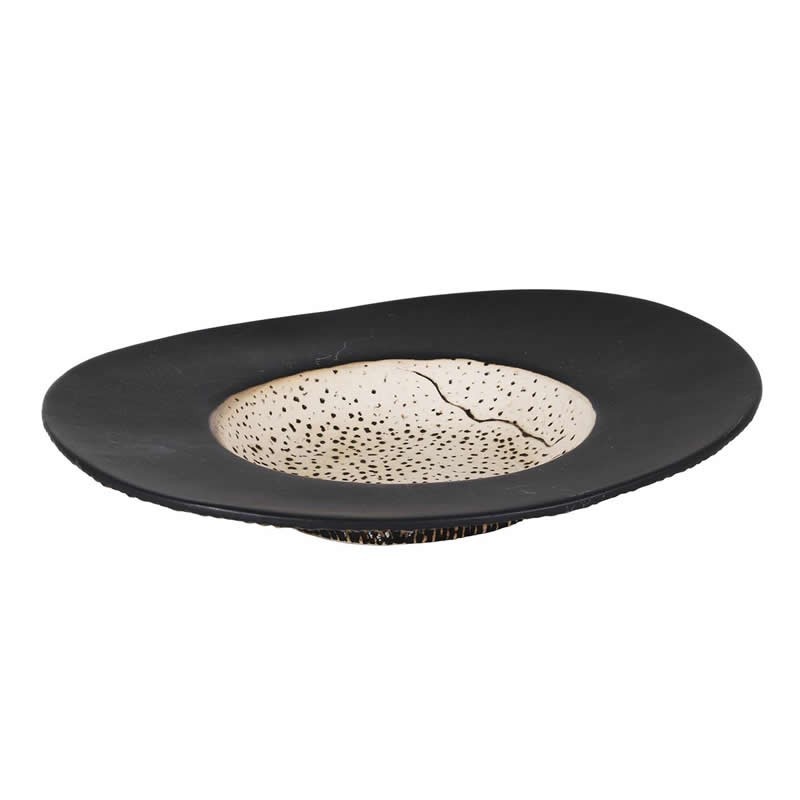 #-6-  Plato Oval Teide 30.5X26X4.5Cm