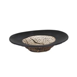 #-12-  Plato Oval Teide  23X18.5X5.5Cm