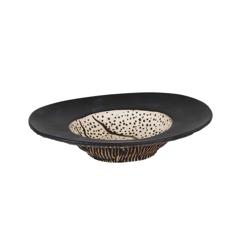 #-12-  Plato Oval Teide  23X18.5X5.5Cm
