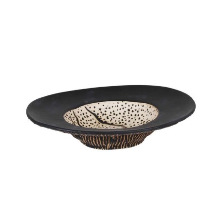#-12-  Plato Oval Teide  23X18.5X5.5Cm