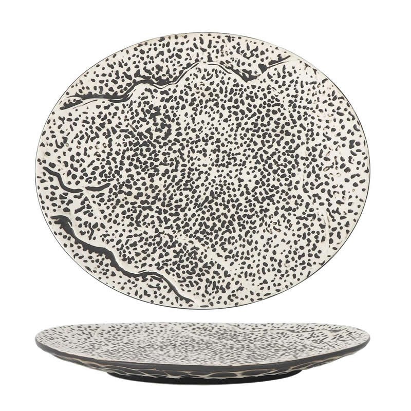 #-24-  Bandeja Oval Teide 24X20X3Cm