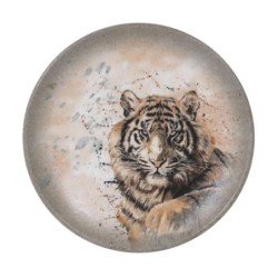 Plato Postre Tigre-Savanna  Ø21X2.2Cm