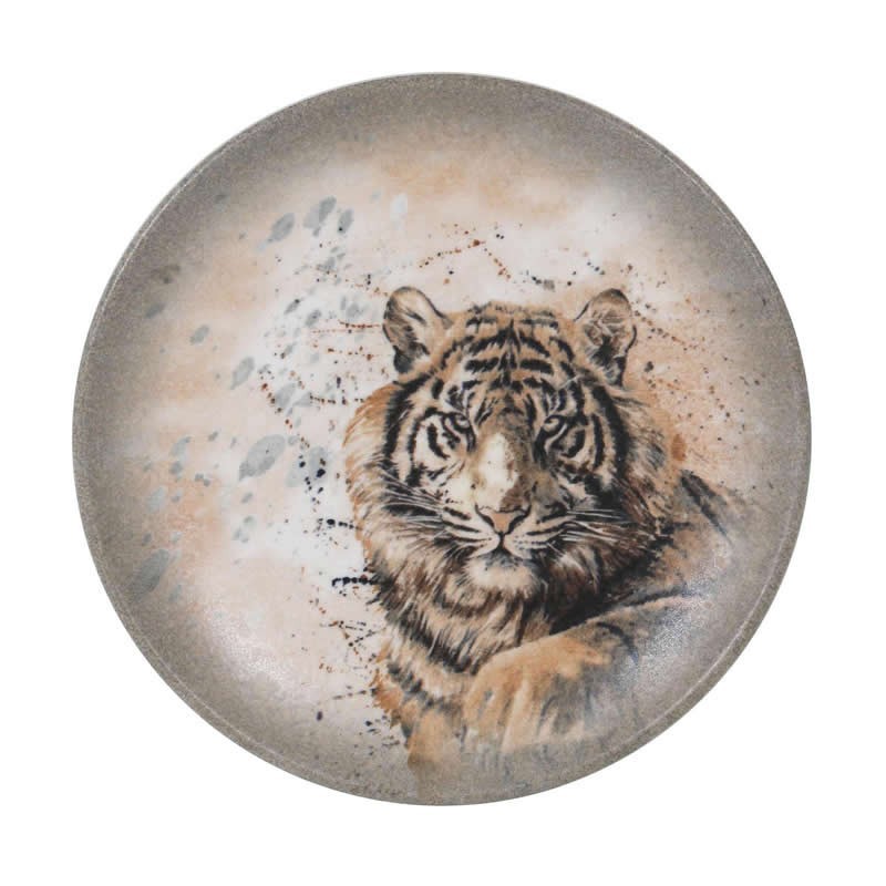 Plato Postre Tigre-Savanna  Ø21X2.2Cm